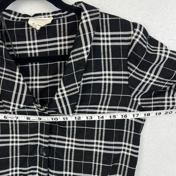 Harper Heritage Mini Dress Size S Black White Modest Western Coastal Spring - Picture 5 of 10